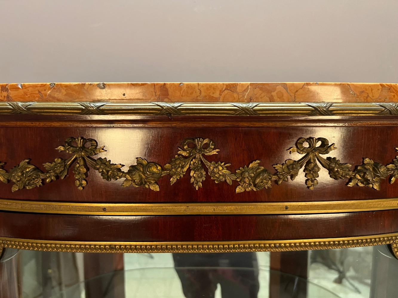 Louis XVI style display cabinet, signed Les fils d’Alfred Wimphen