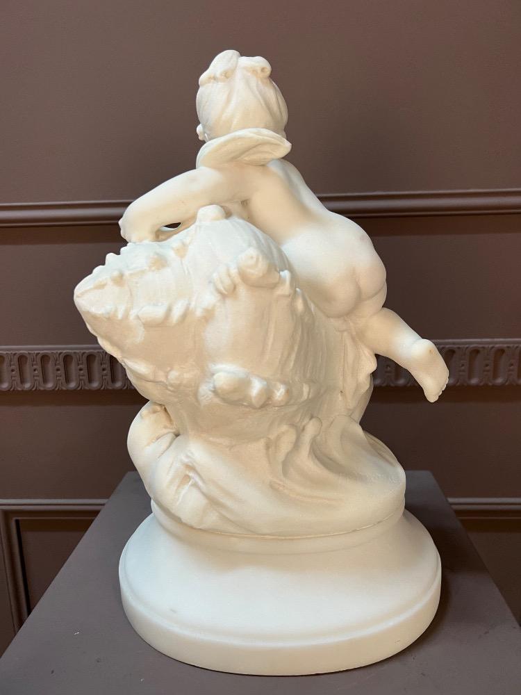 Marble sculpture signed H. Moreau