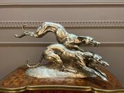 Silvered bronze animal sculpture